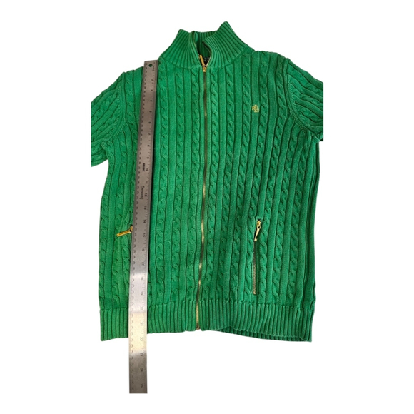 LAURAN BY RALPH LAUREN Y2K ZIPPER SWEATER. WOMWNS SZ LG. GENTLY USED. - Picture 7 of 7